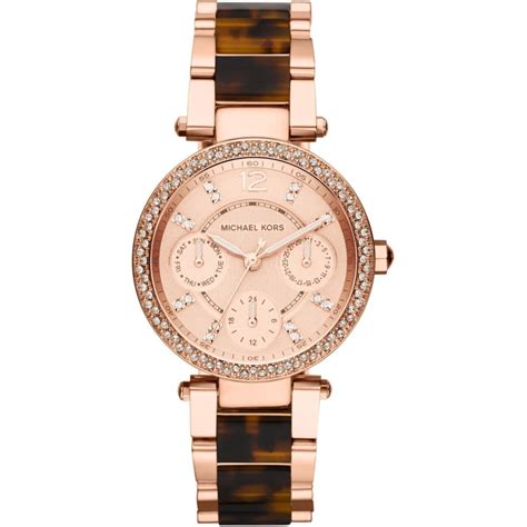 michael kors multi-function rose dial ladies watch mk5841|Women's Michael Kors Mini Parker Multi.